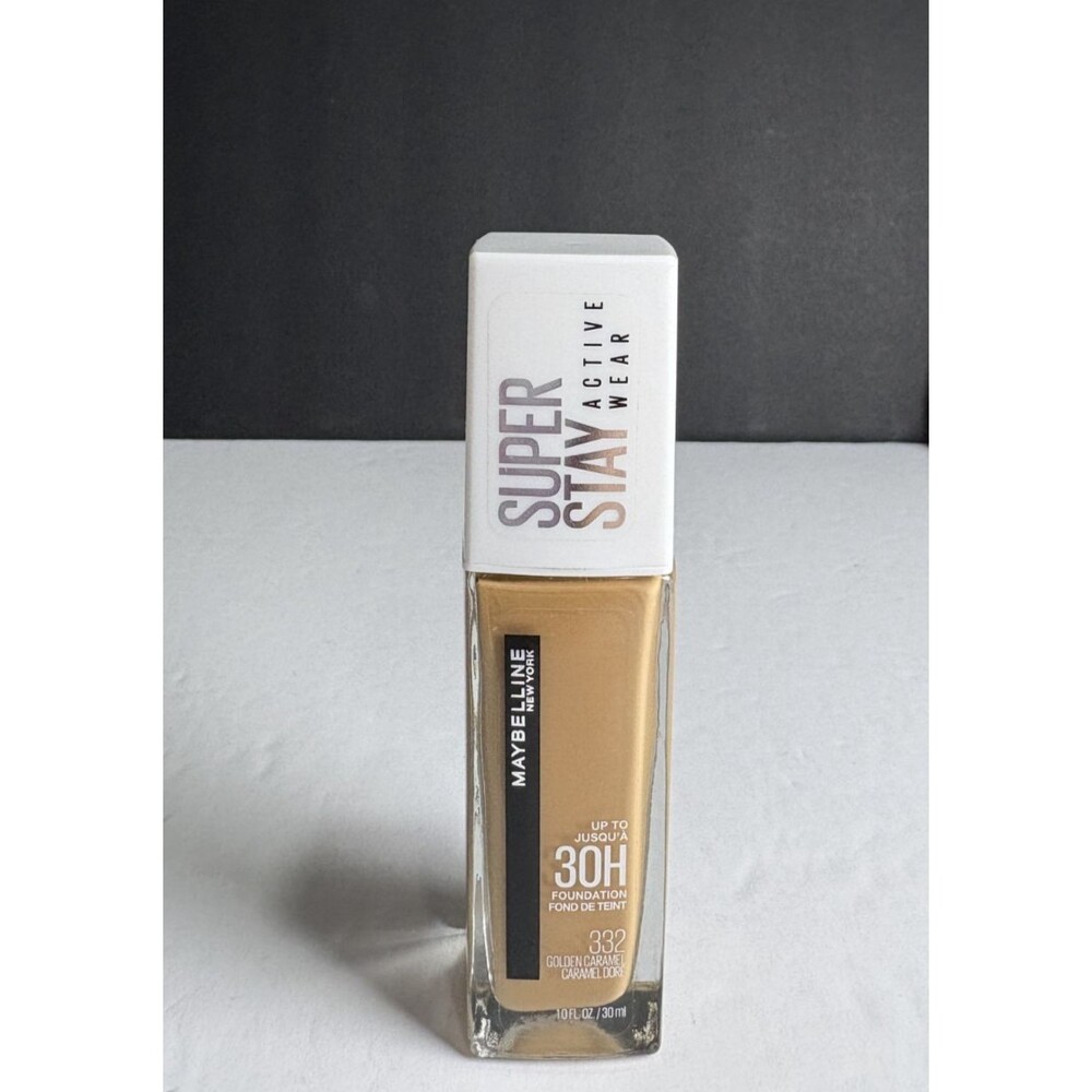 Maybelline Super Stay Liquid Foundation Active Wear Makeup 332 Golden Caramel